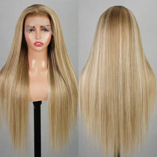 13x4 Luxury Lace front Wig- 613 Highlight Body Wave & Straight
